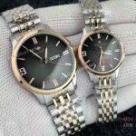 Copy Patek Philippe Calatrava 2-Tone Rose Gold Lovers Watch